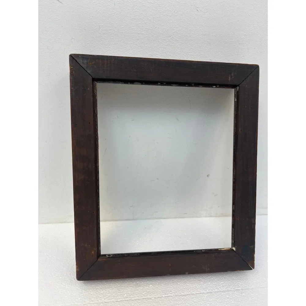 Victorian Antique Carved Deep Wood Picture Frame Fits 9x11 Brown Walnut Wall Art